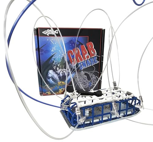 Fishernomics Heavy Surf Handcrafted Lead-Free Crab Trap for Fishing Pole (Bloom Tank Series 9.4oz or 6.6oz), US Manufactured Premium Loops, Highly Durable Crab Trap for Crabbing (Bloom Tank Classic)