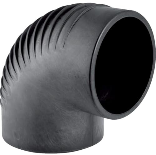 DSTOCK60 - Coude PE Silent-db20 HT 63/88.5 court sanitaire, pour l'évacuation intérieure silencieuse, noir Compatible GEBERIT 306.880.14.1