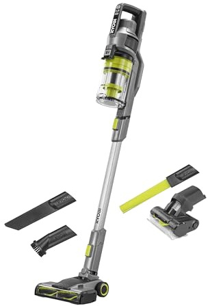 RYOBI RSVS18-0 18V ONE+ Cordless Brushed Silver Stick Vac (Battery & Charger Excluded)