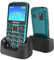 CHAKEYAKE Seniorenhandy mit Großen Tasten, Mobiltelefon Ohne Vertrag,2,4 Zoll LCD | Hörgeräte Kompatibel | SOS-Funktion | Dual SIM Handy | Ladestation (Grün)