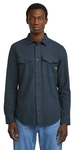 G-STAR herr Marine Slim Long Sleeve Hemd Tröja
