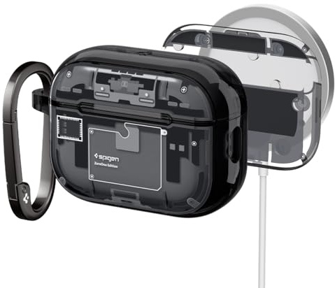 Spigen for AirPods Pro 3 Case, Ultra Hybrid (MagFit) Compatible with AirPods Pro 3rd Generation Case (2025), MagSafe Compatible, Magnets Embedded Cover - Zero One