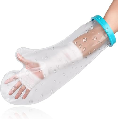 LKJAUOZ 1 Pièce Protège Platre Protection Étanche pour Bras Enfant, Protection étanche pour les Blessures,les Brûlures, les Mains, les Bras, les Coudes lors de la Baignade, Matériau en PVC Durable