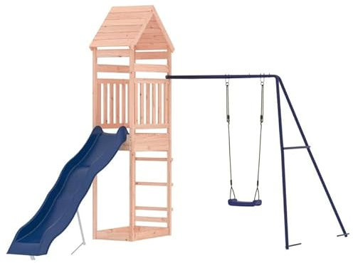Torre da gioco in legno massello Douglasie – Giocattolo per esterni durevole per bambini | Resistente alle intemperie e sicuro per giardino e cortile