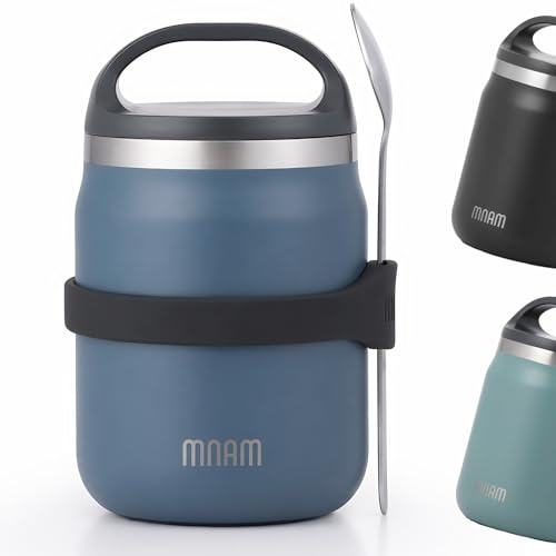 mnam Termosbehållare för mat 700 ml, rostfritt stål varmhållningsbox för