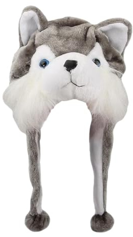 Zanthicia Tiermütze, Kopfschmuck, warm, bequem, niedliche Cartoon Mütze, unverzichtbar für Feiertage und fröhliche Feste, süße Mütze, kuschelige Festtagsmütze,