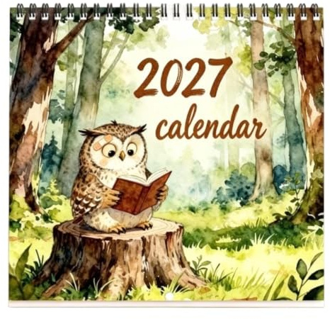Calendrier Bureau Agenda Épais Aquarelle