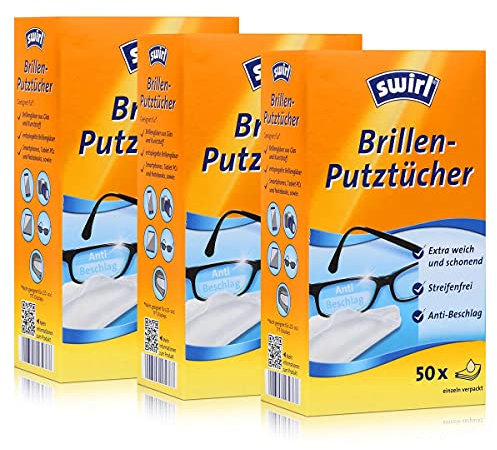 3x Swirl Brillen Putztücher 50 stk. Tücher