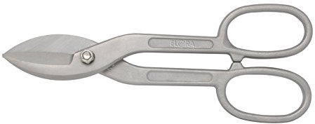 Elora Amerikanische Blechschere, Scheidenlänge 90 mm, Griff schwarz PVC-tauchisoliert, 1 Stück, 401/1-350