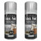 B&H New Flexible Fabric Spray Paint Leather Vinyl Textile Clothes Fast Drying 200ml Silver (2 x Spray Cans)