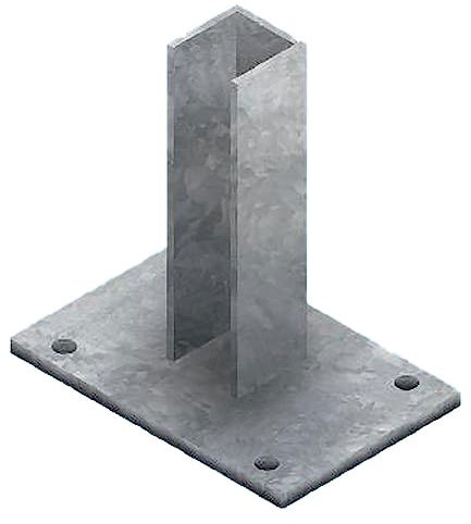 La zappa Piquet carré de clôture en acier pour treillis métallique de panneau (Support de pichet)