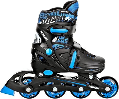 CROXER Pattini in linea Inline Skates per bambini, ragazze e ragazii regolabili (Nollan, 30-33 (17,5cm-20,5cm))