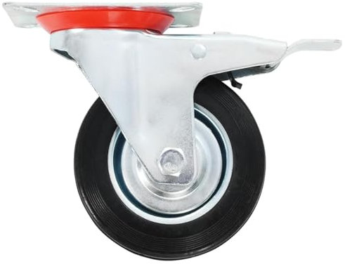 ShGaxin 12 STK. Lenkrollen 100 mm, Transportrollen, Rollen Werkbank, Möbelrollen, Lenkrollen Für Möbel, Strandkorbrollen, Rollen Für Schirmständer,