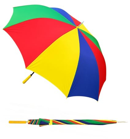 ADEPTNA Large 49” Double Ribbed Golf Umbrella Windproof and Waterproof for Men Women Classic Wooden Handle Lightweight Rain wind Sun Protection Strong Brolly