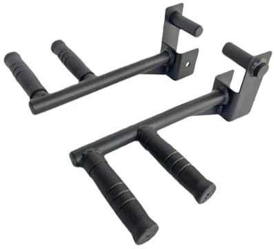 KIFSDLF 2 Pieces Fitness Dip Bar Attachment Chest Training for Squat Rack Exercise Push
