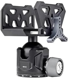 Gimbal Testa, Supporto for sella for fucile in alluminio con morsetto for treppiede a testa sferica(GD44)