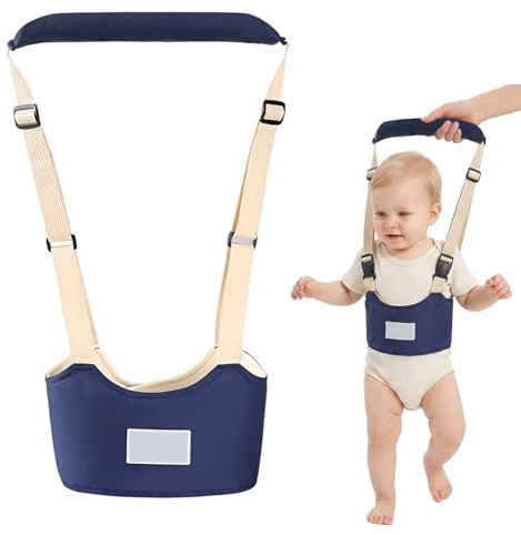 KADFEL 1 Cinturón de nailon para primeros pasos, arnés ajustable para niños de 9 a 24 meses – Correa de seguridad educativa, color azul oscuro – Correa para niños