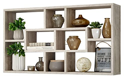 FMD Möbel, 289-001 Lasse Wandregal, holz, sandeiche, maße 85.0 x 16.0 x 47.5 cm (BHT)