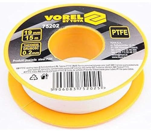 PTFE TAPE 15Mx19MMx0.2MM