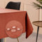 Tischdecke Outdoor Abwaschbar 140x240 Rot Gartentischdecke Tischdecken Wetterfest Wachstuchtischdecke Table Cloth Made in Italy für Den Außenbereich Tischtuch