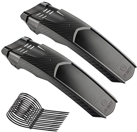 EZESO ESSENTIAL SKINCARE Mountain Bike Fender, MTB Mudguard, Front and Rear Bicycle Mudguard, Mud Guard Fits 20 26 27.5 29 Universal Bike(2PCS)