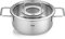 Fissler Pure Collection/Edelstahl-Bratentopf (Ø 20 cm, 2,4L) Töpfe inkl. Metall-Deckel, Innen-Skalierung – Induktion