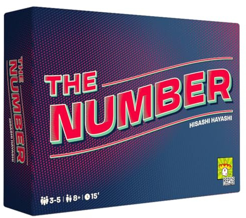 Repos Production | The Number | Bluffing Party Game | Ages 8+ | 3-5 Players | 15 Minutes Playing Time, (ASMTNEN01)