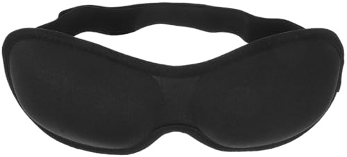 IWOWHERO Gafas Estéreo 3D Persianas Para Mujeres Máscara Ojos Calentados Cuidado Del Sueño Ojo Dormir Dispositivos Dormir Ojos Ojo Dormido Negro Tela