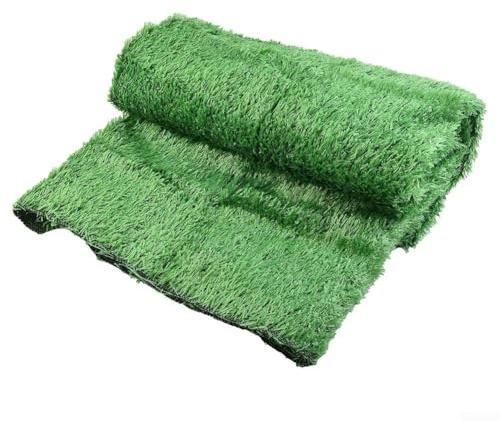 Tapis de gazon artificiel pour extérieur et intérieur, 2 m x 2 m, gazon synthétique vert réaliste avec trous de drainage pour jardin, pelouse, paysage, balcon, décoration d'intérieur