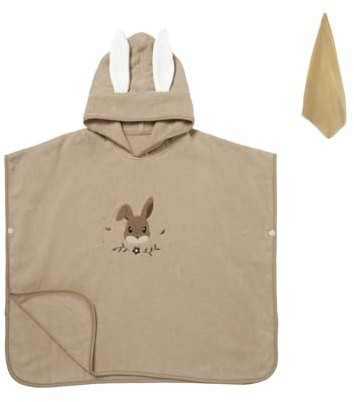 HAGOT Poncho de Bain pour Enfant, Serviette de Bain avec Capuche Bébé, Super Absorbantes Serviettes et Sorties de Bain, Serviette de Bain pour Nouveau-né Fille Garçon 0-3 Ans