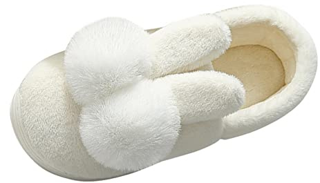 Maskjuwio Pantuflas de mujer cerradas de felpa zapatillas de estar por casa para mujer con animales cálidas zapatillas divertidas zapatillas cerradas zapatillas mullidas zapatos de cabaña de piel