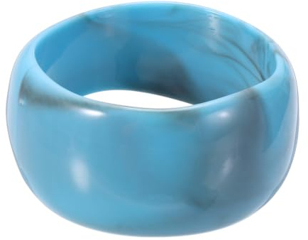 sourcing map Acrylic Chunky Bangle Bracelets for Women Blue