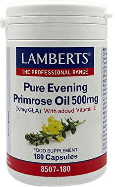 Lamberts Aceite de Primula Puro 500mg - 180 Cápsulas