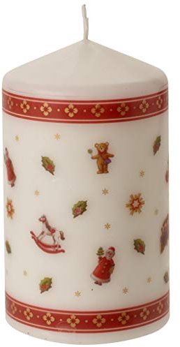 Villeroy & Boch - Winter Specials Candele Regalo Toys M, Candele Natalizie Decorative per la tavola addobbata a Festa, Cera, 7 x 12 cm