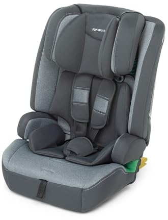 Foppapedretti Seggiolino Auto Street I-Size, per bambini da 76 a 150 cm di altezza, 15mesi-12 anni, conforme ECE R129, Fissaggio a 3 punti, Safe Body Protection, Protezione Impatti Laterali, Silver