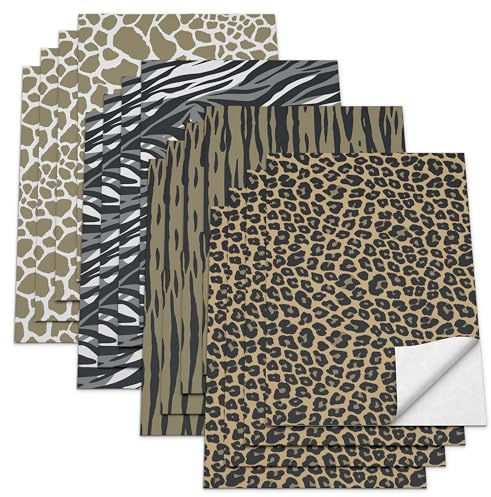American Greetings Wrapping Paper Sheets with Gridlines, Animal Print (16 Sheets, 30 in. x 20 in.)
