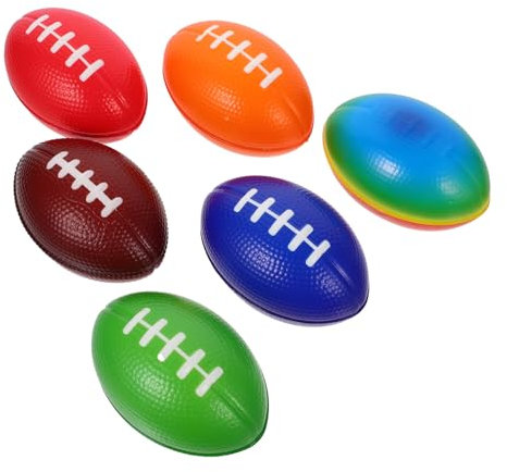 Toyvian 6stücke Mini Rugby Football Bunte Pu Sportbälle Für Party-Dekoration Und Belohnungen Für Rugby-themenfeiern Und Landschaftsdekoration