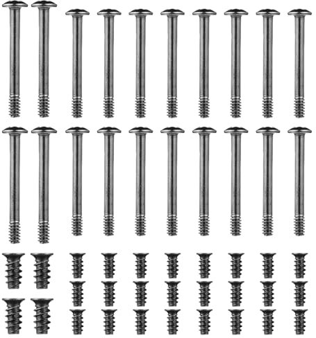 Hemobllo 60 Pcs Computer Case Fan Screws Kit: M5x10mm Carbon Steel Radiator Screws for Case Fan Mounting Black