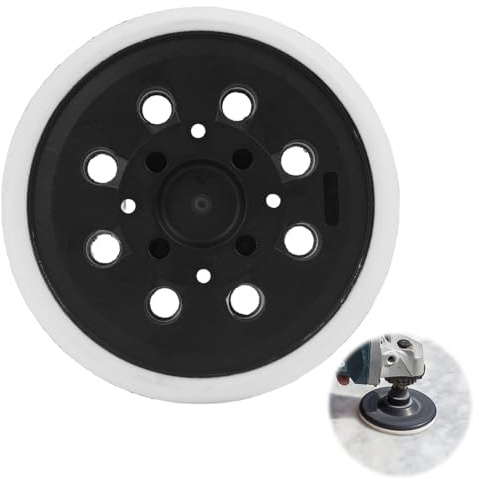 leruiyezs Plateau Ponceuse Pour Bosch Avec Système scratch 125 Mm 8 Trous Pour Ponceuse Excentrique Compatible Avec Bosch PEX 400 AE Utilisation Bois Métal Plastique