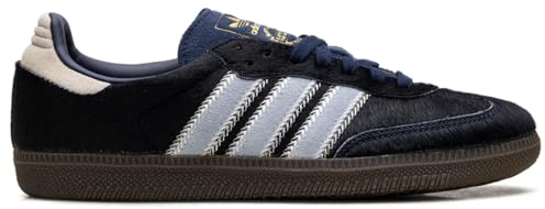 adidas Originals Samba OG Womens Sneaker, Pony Hair Night Indigo Clear Sky, 6