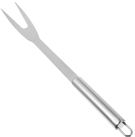 KOCKSHION Forchetta per Infilzare Carne e Patate in Acciaio Inossidabile per Barbecue a 2 Punte per Catering e Ristoranti