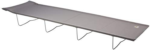 C.A.O. - Lit Tube en Tubes Acier + Toile Polyester 500D - Couleur Gris - Longueur 184 cm - Largeur 56 cm - Hauteur 20 cm