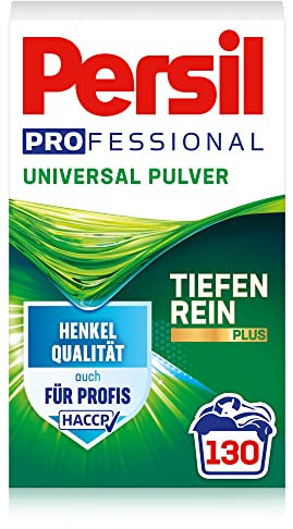 Persil Professional Universal Pulver (130 Waschladungen), Waschmittel Großpackung auch für Profis, Vollwaschmittel