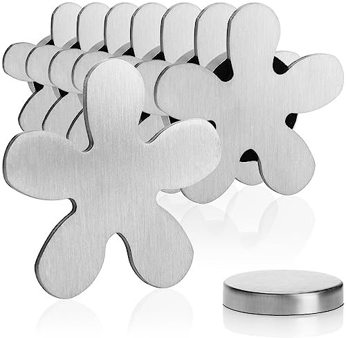 com-four® 8X Tischdeckenbeschwerer - Tischtuchgewichte aus Edelstahl - magnetische Tischtuchklammer - ca. 45 g