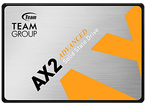 TEAMGROUP AX2 512GB 3D NAND TLC 2.5 Inch SATA III Internal Solid State Drive SSD (Read Speed up to 530 MB/s) Compatible with Laptop & PC Desktop T253A3512G0C101