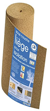 Cork Insulation Roll for Wall/Floors 1.15 x 8 m x 2 mm