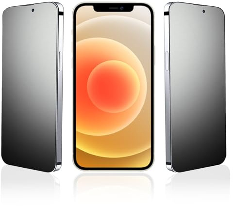 3 stycken matt skyddsfolie för iPhone 13 Mini, insynsskydd skyddsglas, anti-fingeravtryck, anti-sprickbildning, integritetsskydd, 9H härdat glas, insynsskydd, skyddsglas för Apple 13 mini, 5,4 tum