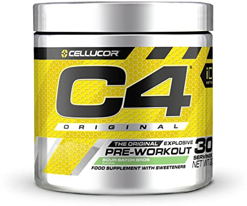 C4 Original Beta Alanine Sports Nutrition Bulk Pre Workout Powder for Men & Women | Best Pre-Workout Energy Drink Supplements | Creatine Monohydrate | Sour Batch Bros | 30 Servings
