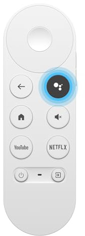 MYHGRC G9N9N Télécommande Vocale Bluetooth pour Google Chromcast TV 4K Snow, Remplacement Telecommande Chromecast Google (Télécommande Uniquement)