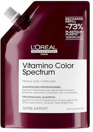 L'Oréal Professionnel Champú para Cabello Coloreado, Vitamino Color Spectrum, Recarga de 500ml